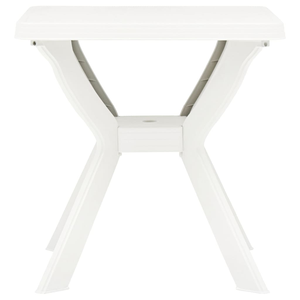 Bistrobord hvit 70x70x72 cm plast