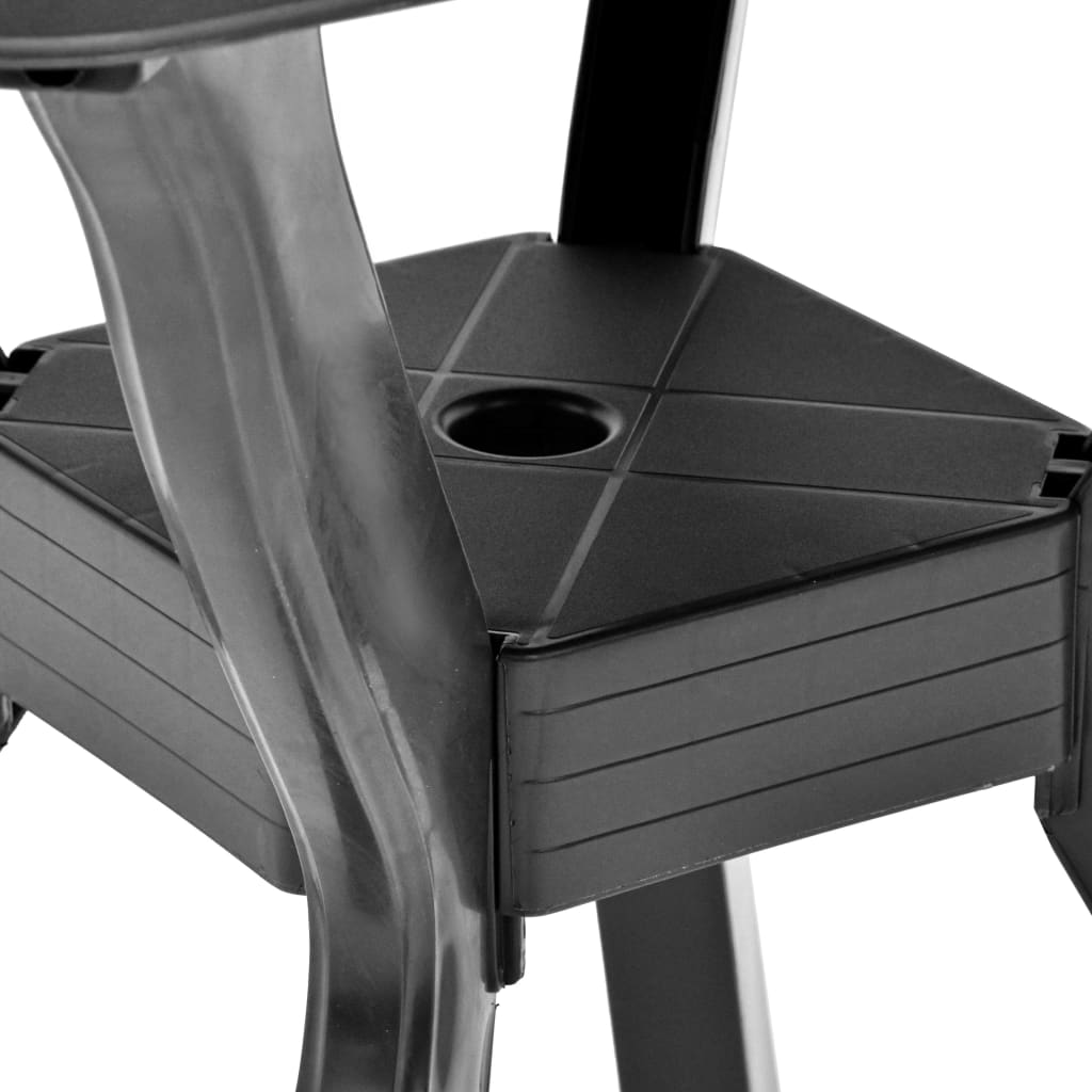 Bistrobord antrasitt 70x70x72 cm plast