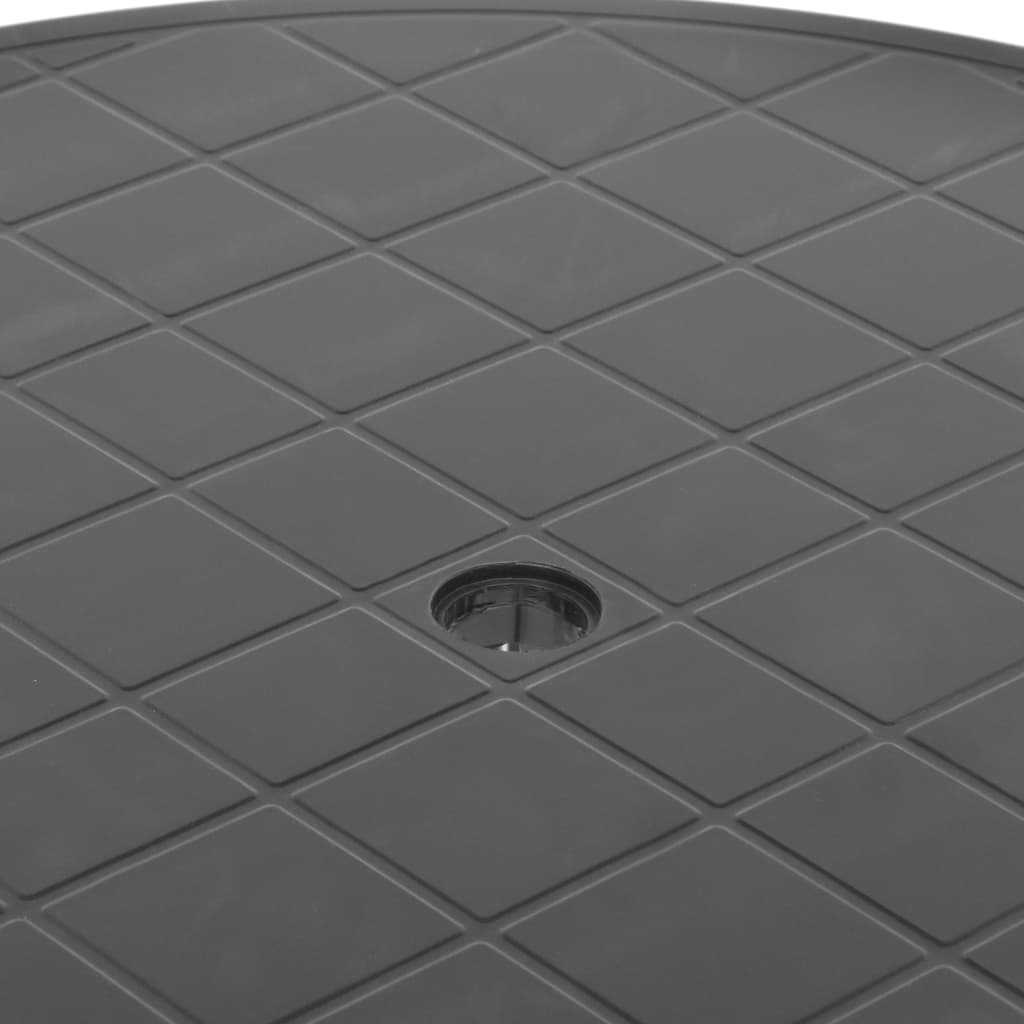 Hagebord antrasitt 89 cm plast