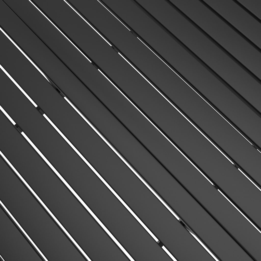 Hagebord antrasitt 140x80x72 cm stål