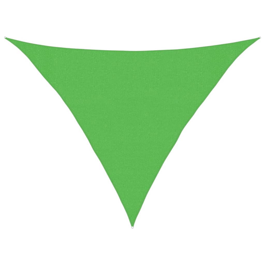 Solseil 160 g/m² lysegrønn 3x3x4,2 m HDPE