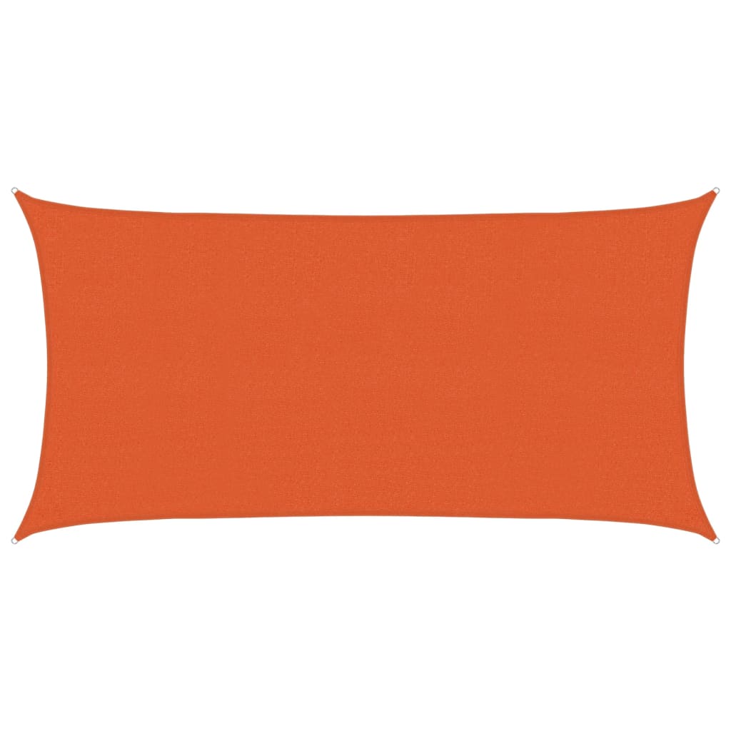 Solseil 160 g/m² oransje 2,5x5 m HDPE