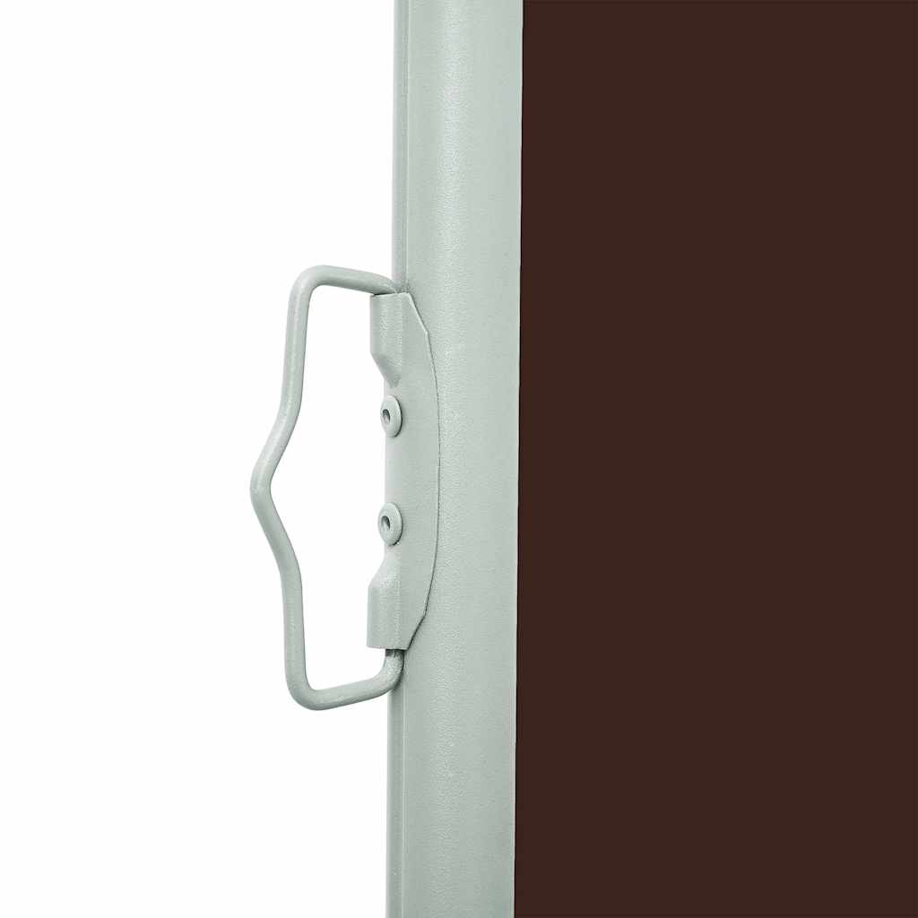Uttrekkbar sidemarkise 140x600 cm brun