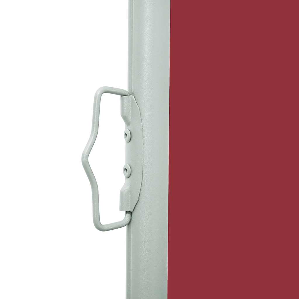 Uttrekkbar sidemarkise 600x160 cm rød