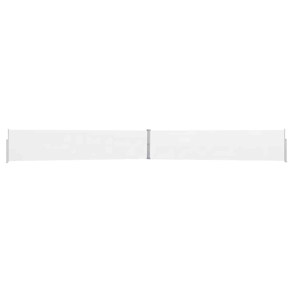 Uttrekkbar sidemarkise 170x1200 cm kremhvit