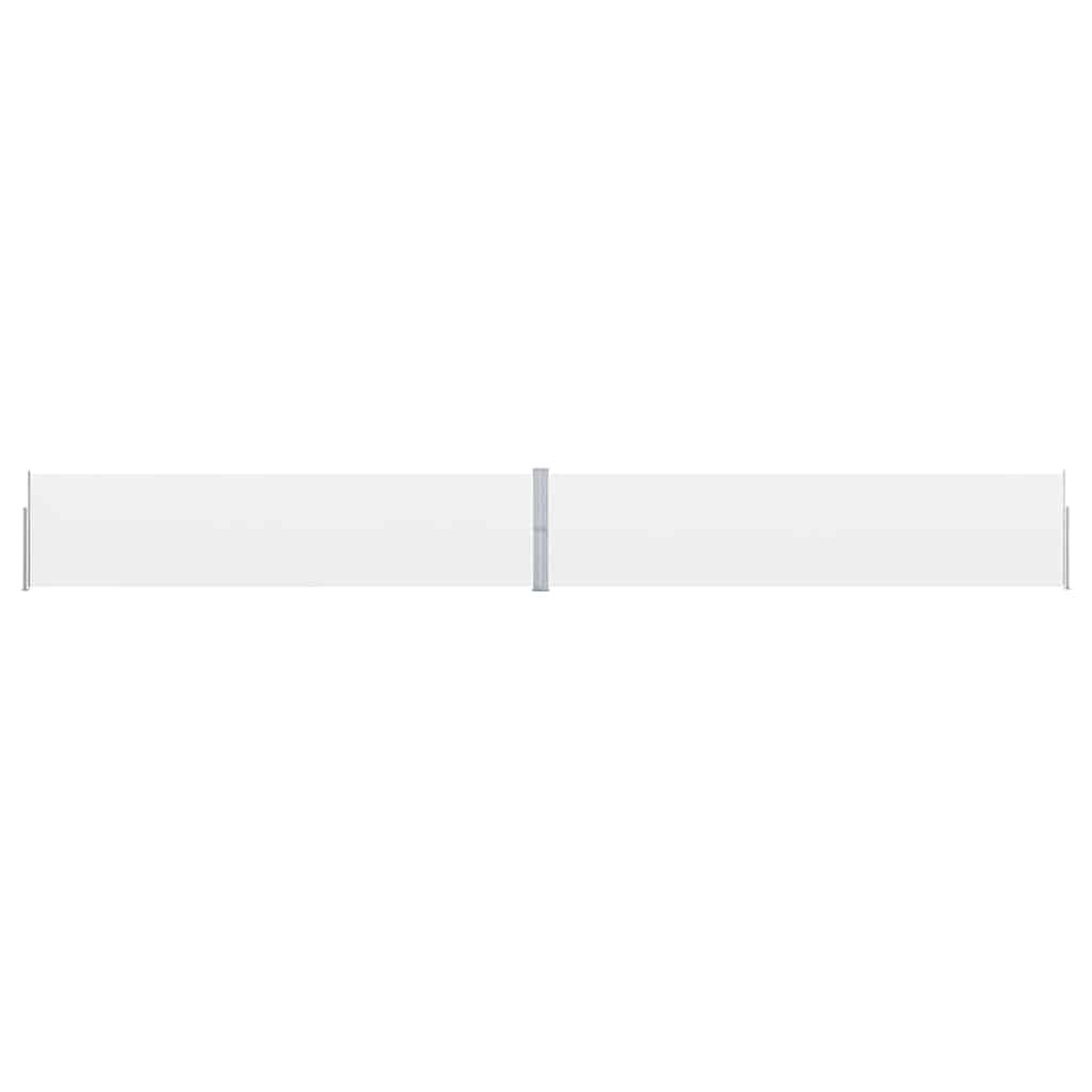Uttrekkbar sidemarkise 170x1200 cm kremhvit