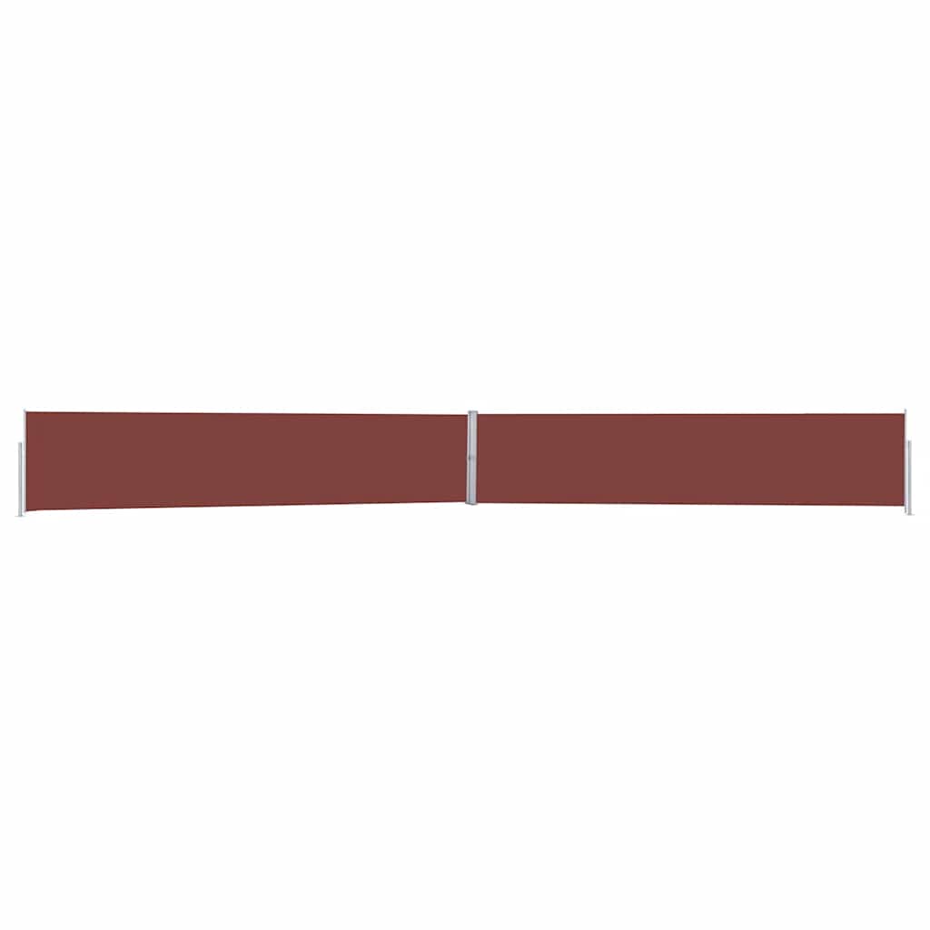 Uttrekkbar sidemarkise 170x1200 cm brun