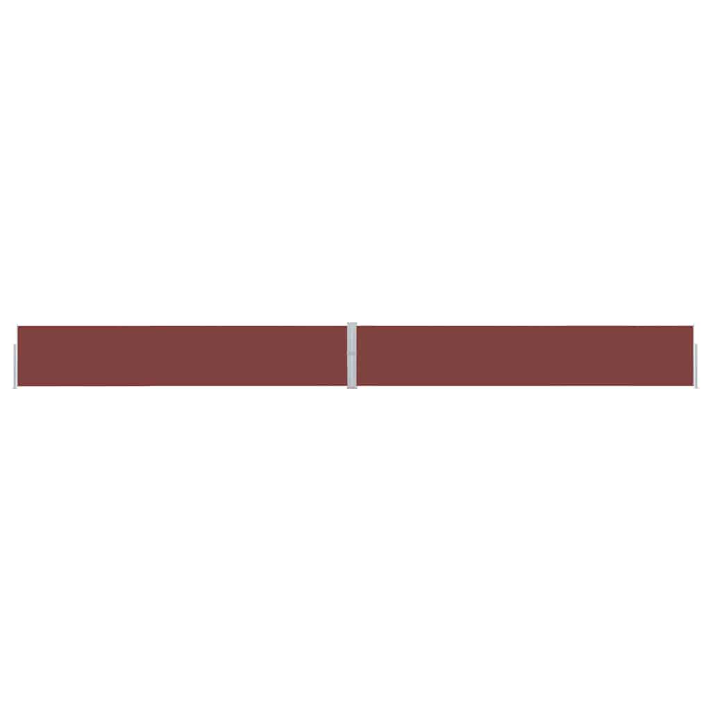 Uttrekkbar sidemarkise 170x1200 cm brun