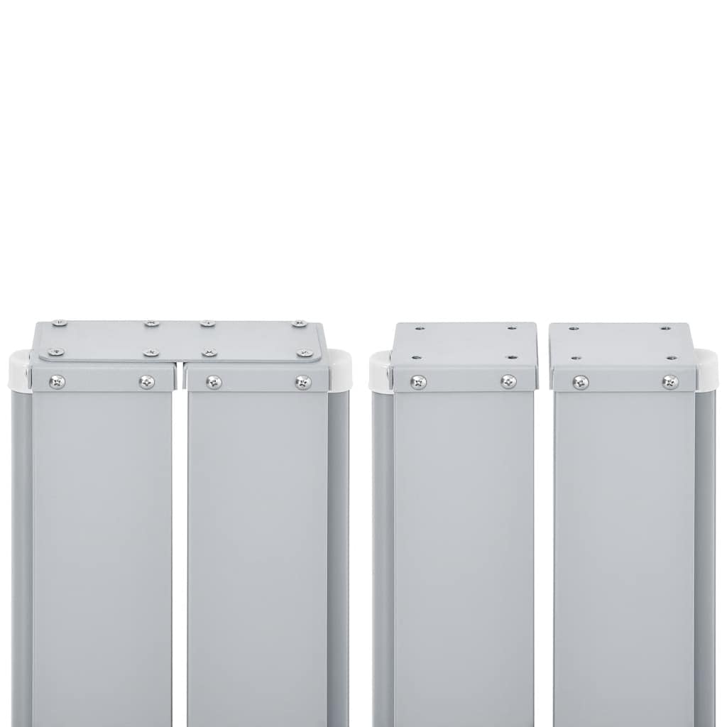 Uttrekkbar sidemarkise 170x1200 cm rød
