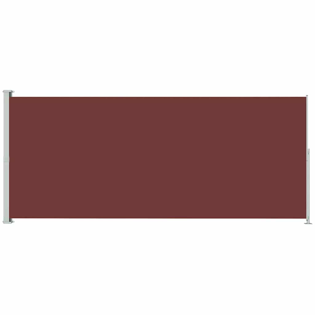 Uttrekkbar sidemarkise 180x500 cm brun