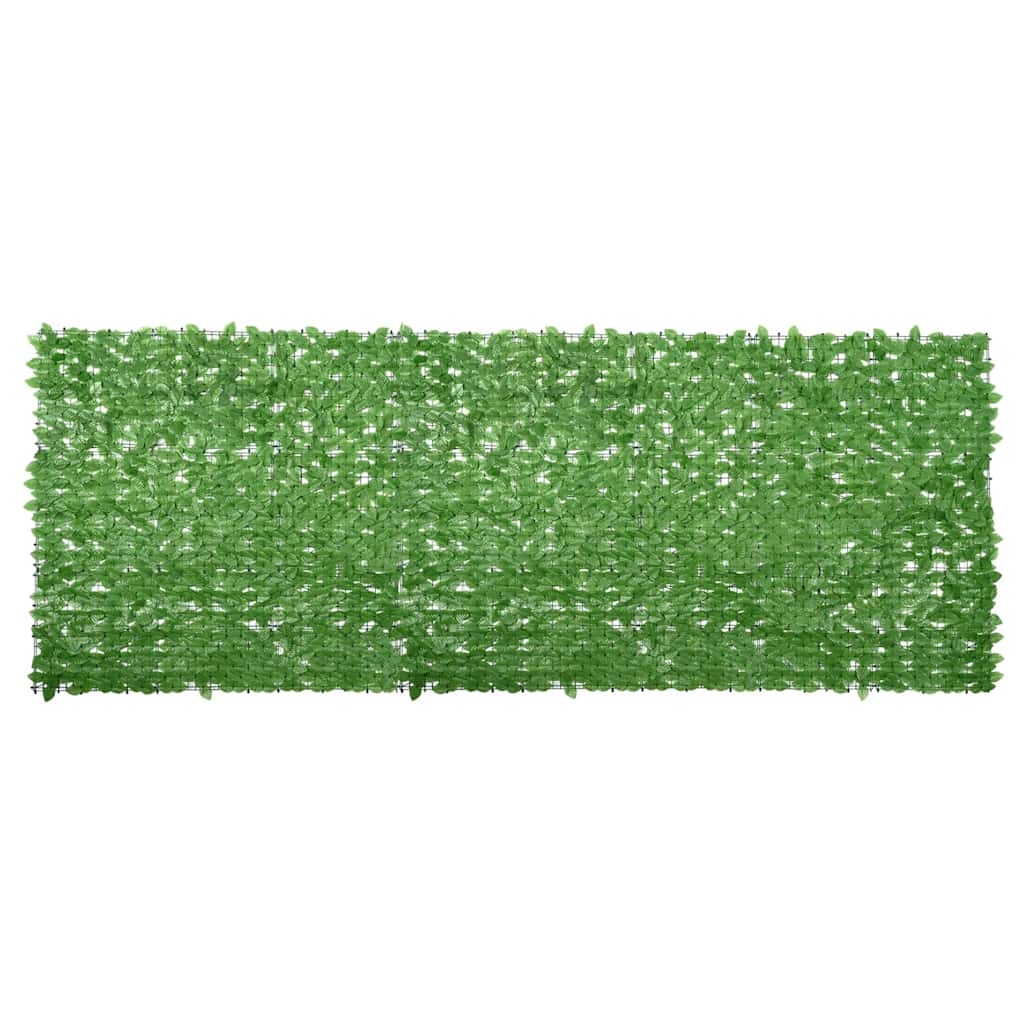 Balkongskjerm med grønne blader 400x150 cm