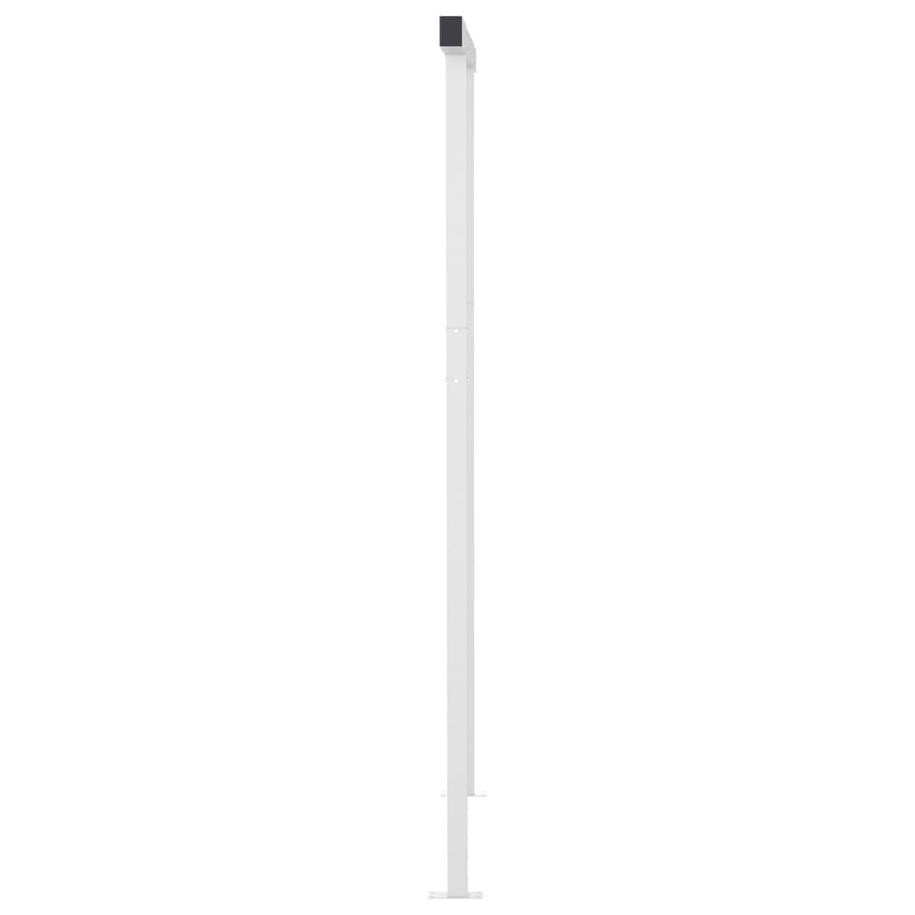 Manuell uttrekkbar markise med LED 3,5x2,5 m antrasitt