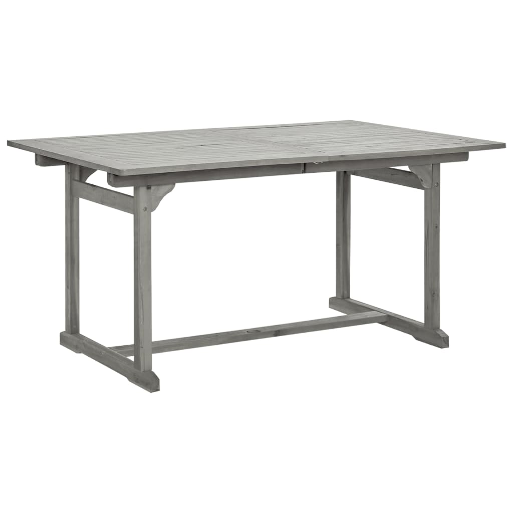 Utendørs spisebord (150-200)x100x75 cm heltre akasie