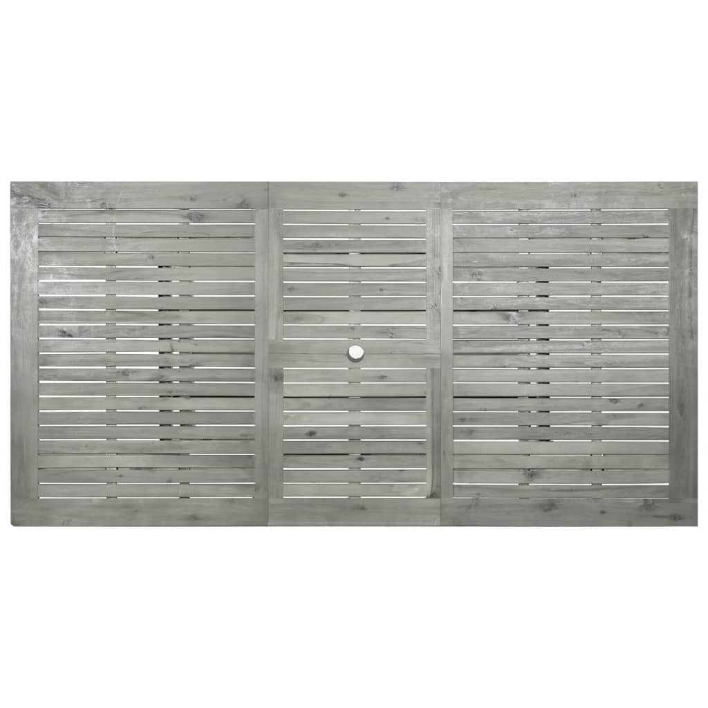 Utendørs spisebord (150-200)x100x75 cm heltre akasie