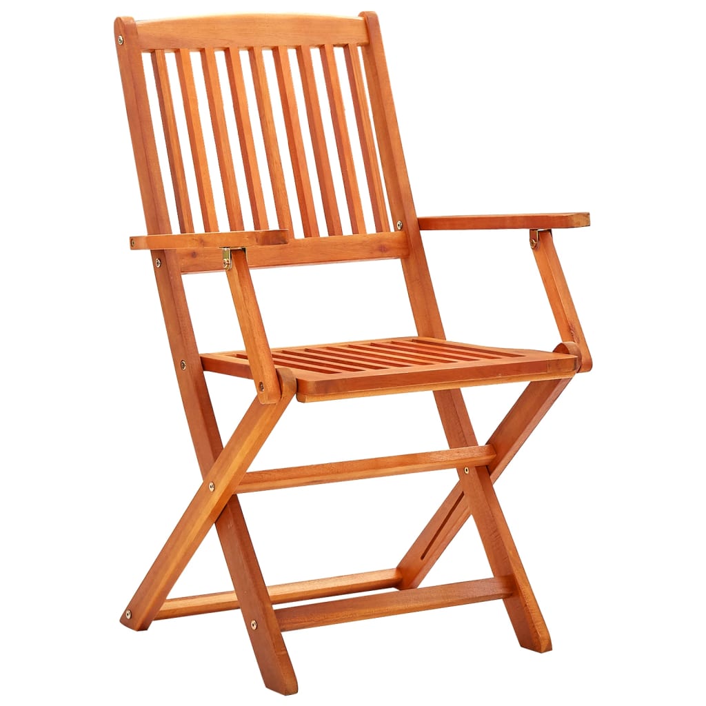 Klappstoler 8 stk heltre eukalyptus