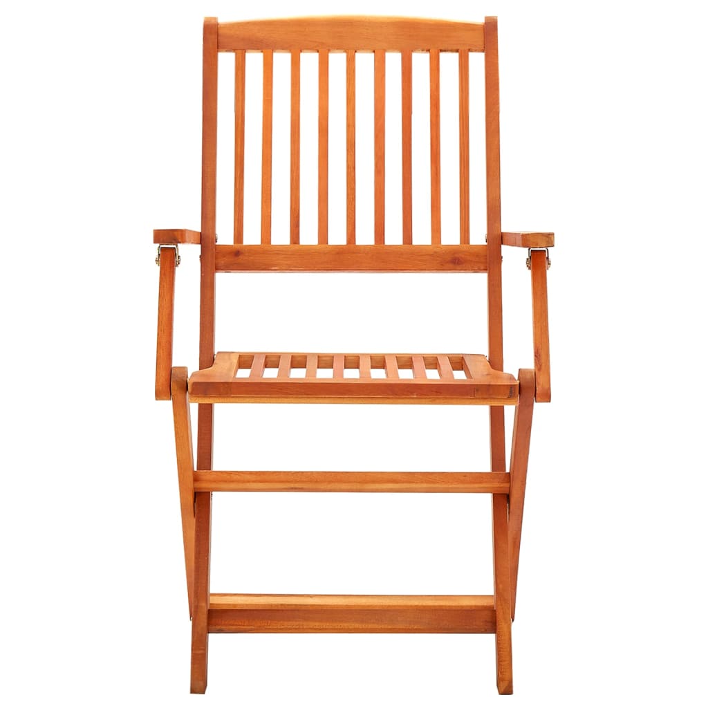 Klappstoler 8 stk heltre eukalyptus