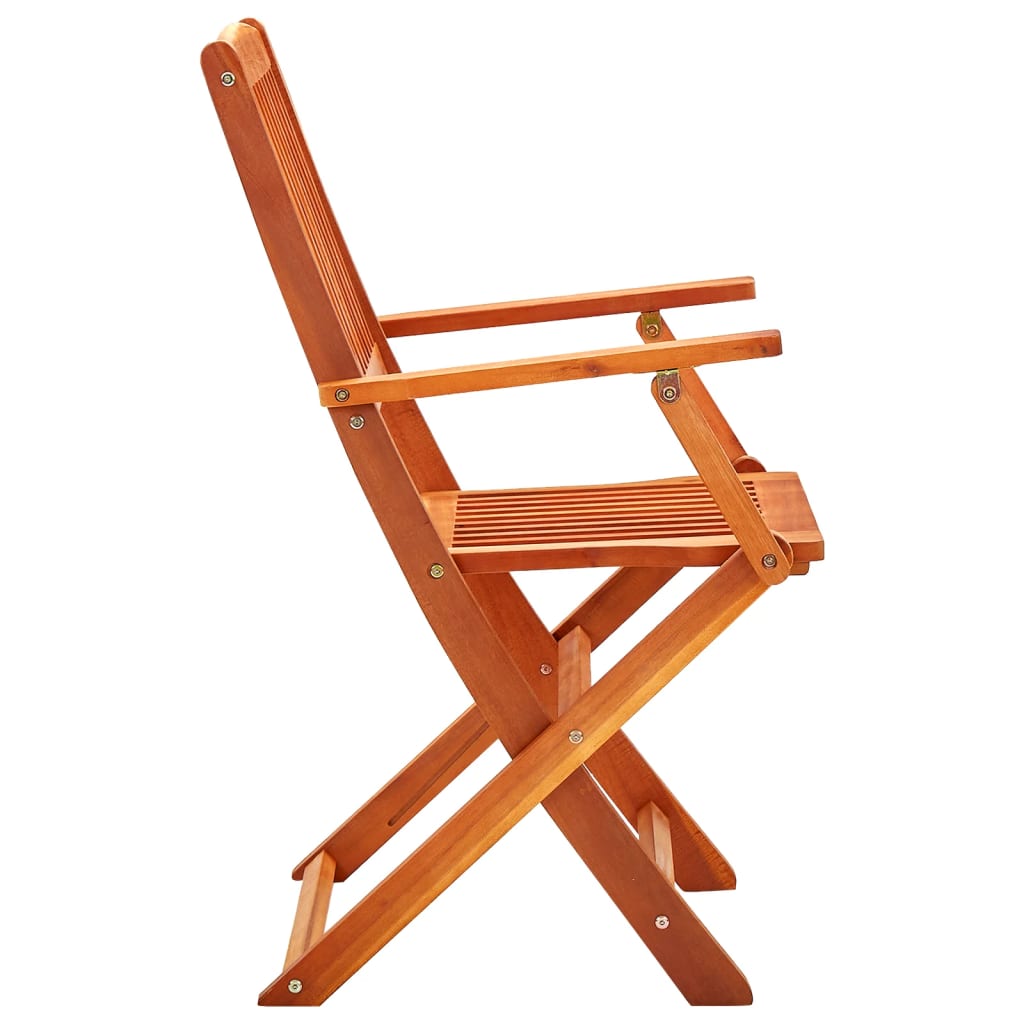 Klappstoler 8 stk heltre eukalyptus