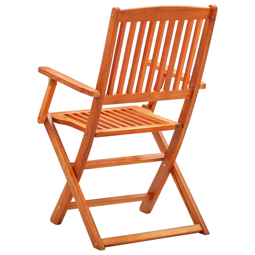 Klappstoler 8 stk heltre eukalyptus