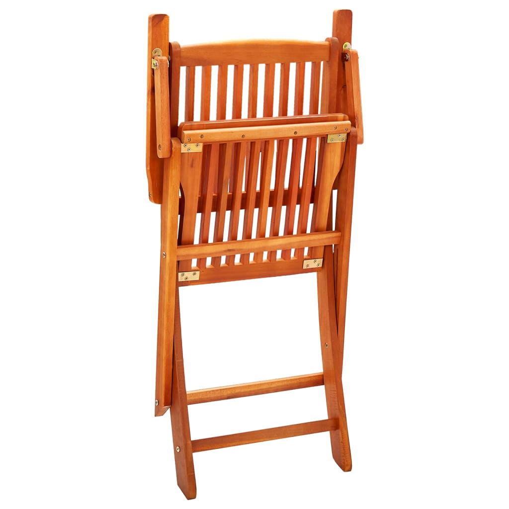 Klappstoler 8 stk heltre eukalyptus