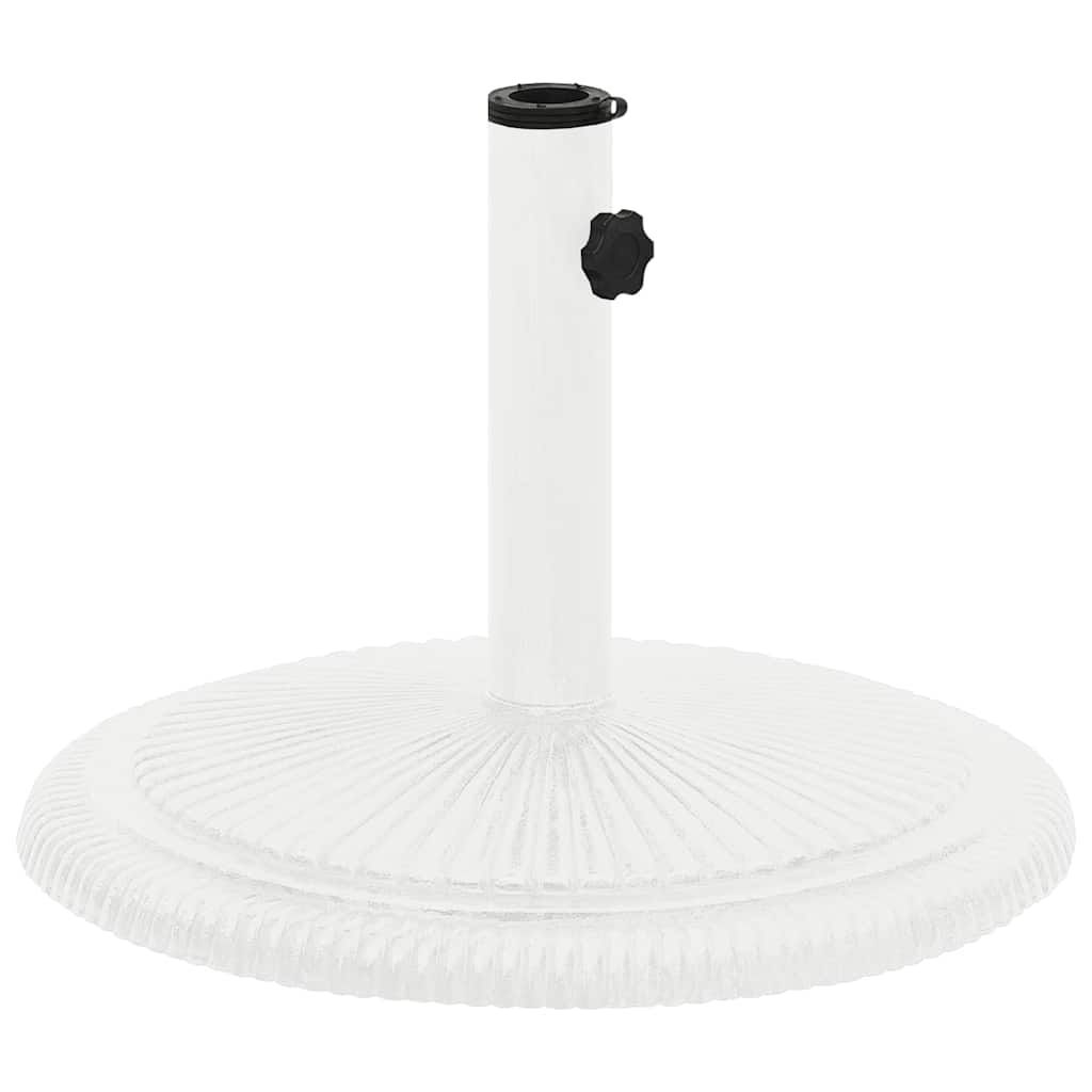 Parasollbase hvit 45x45x30 cm støpejern