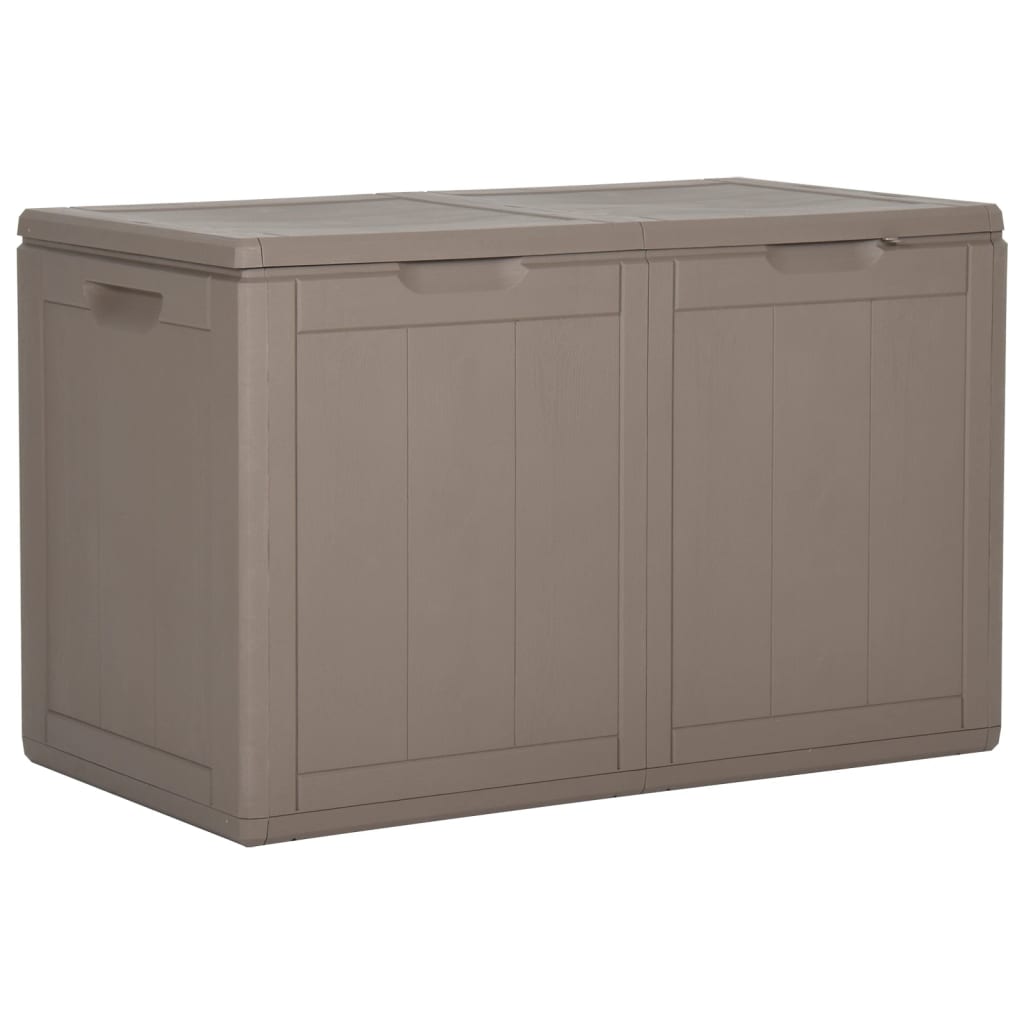 Putekasse for hage 180 L brun PP-treutseende