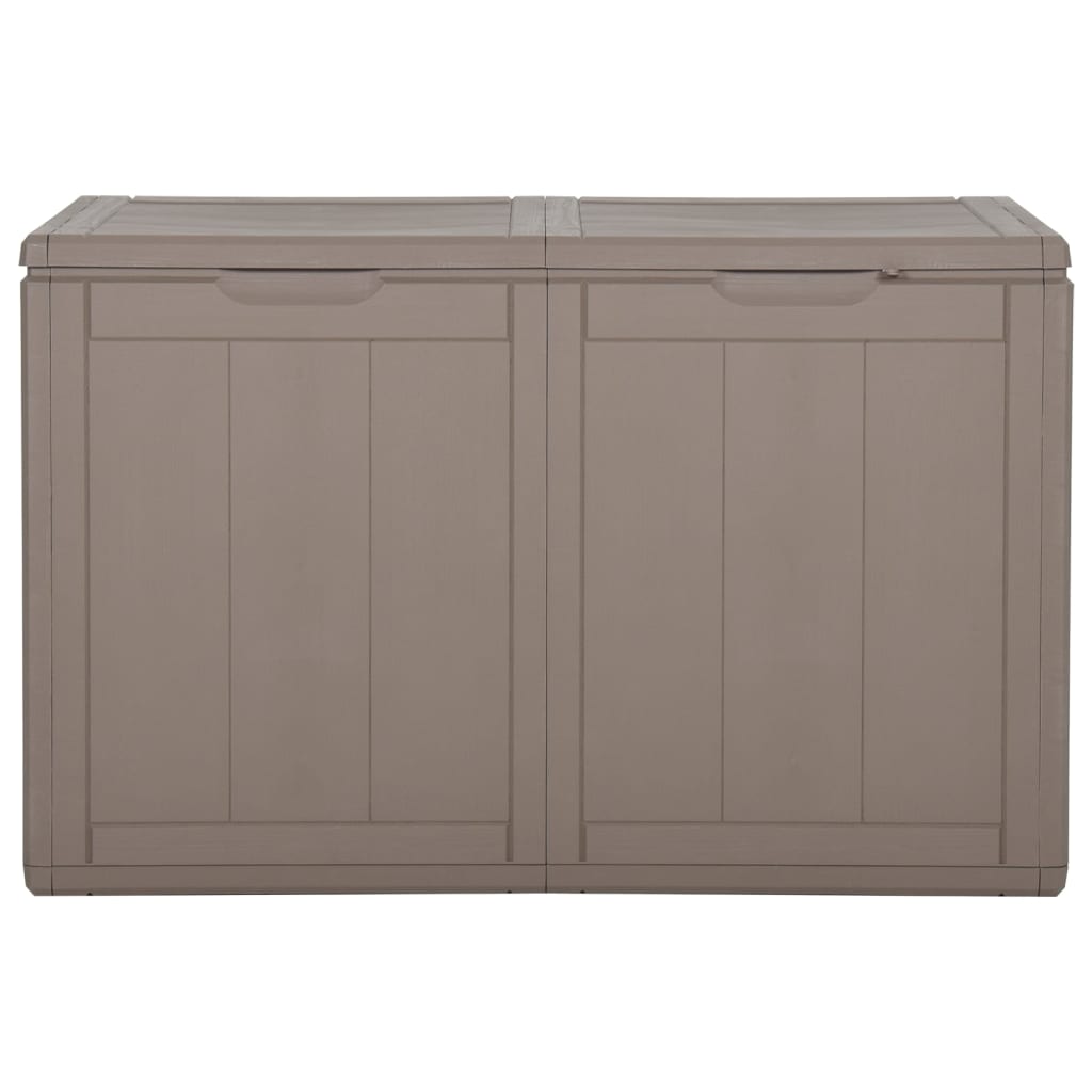 Putekasse for hage 180 L brun PP-treutseende