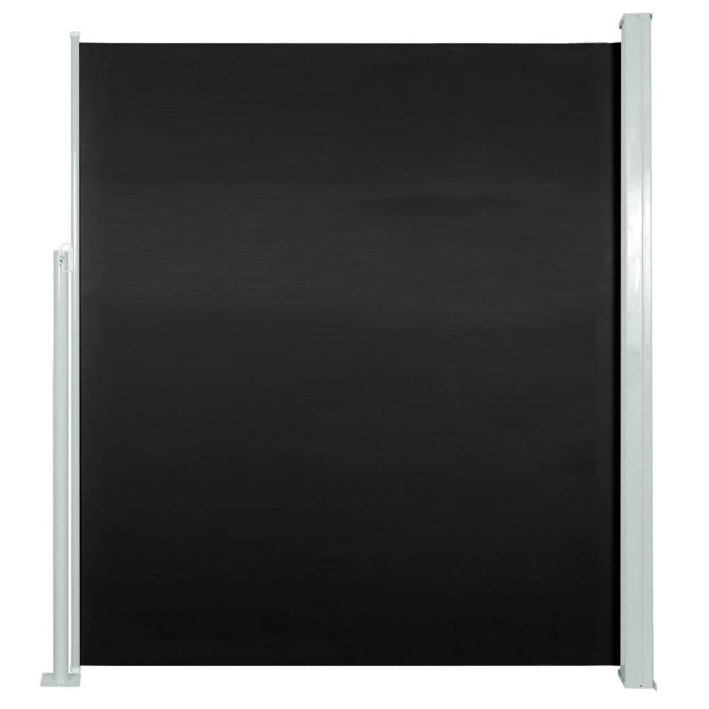 Uttrekkbar sidemarkise 160x300 cm svart