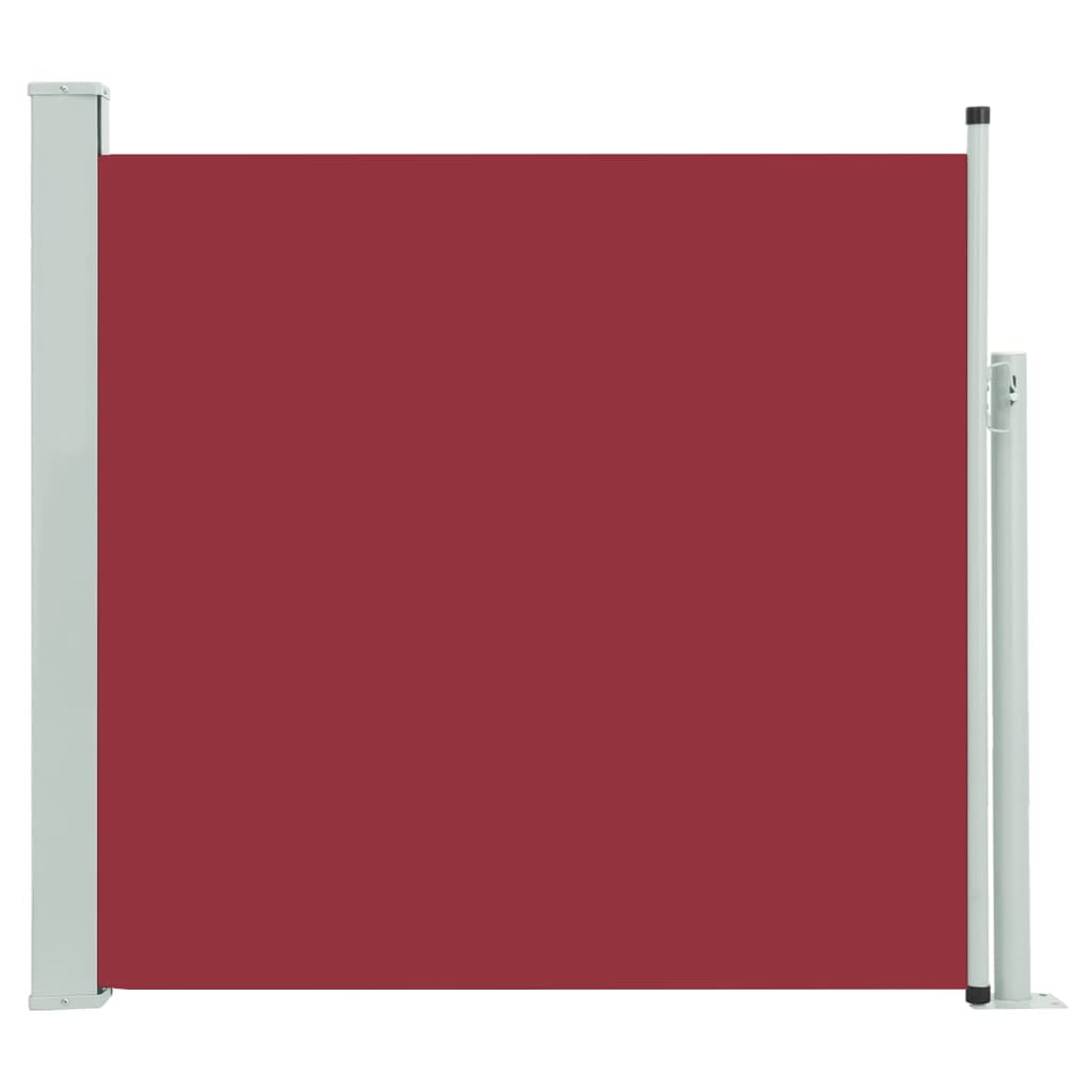 Uttrekkbar sidemarkise 170x300 cm rød