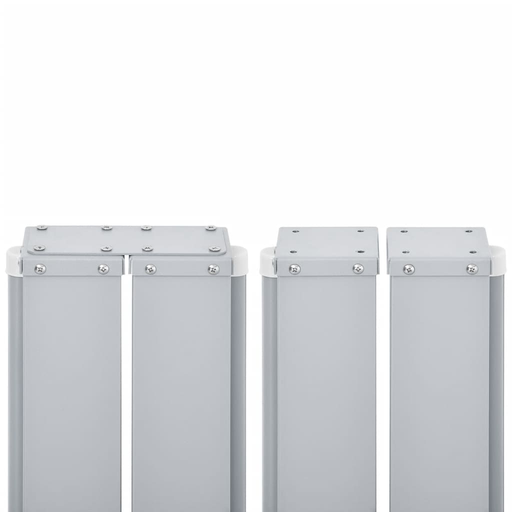 Uttrekkbar sidemarkise blå 160x600 cm