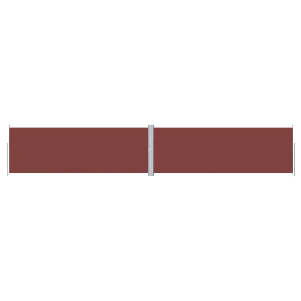 Uttrekkbar sidemarkise 180x1000 cm brun