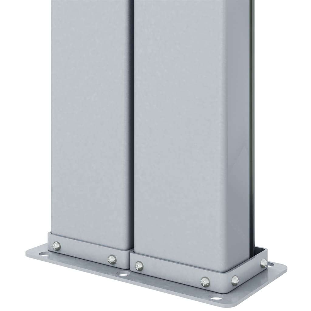 Uttrekkbar sidemarkise 220x1000 cm brun