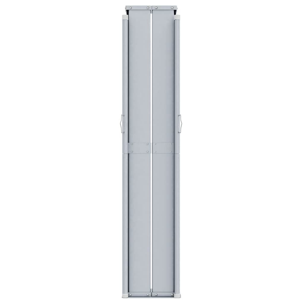 Uttrekkbar sidemarkise 160x1200 cm rød