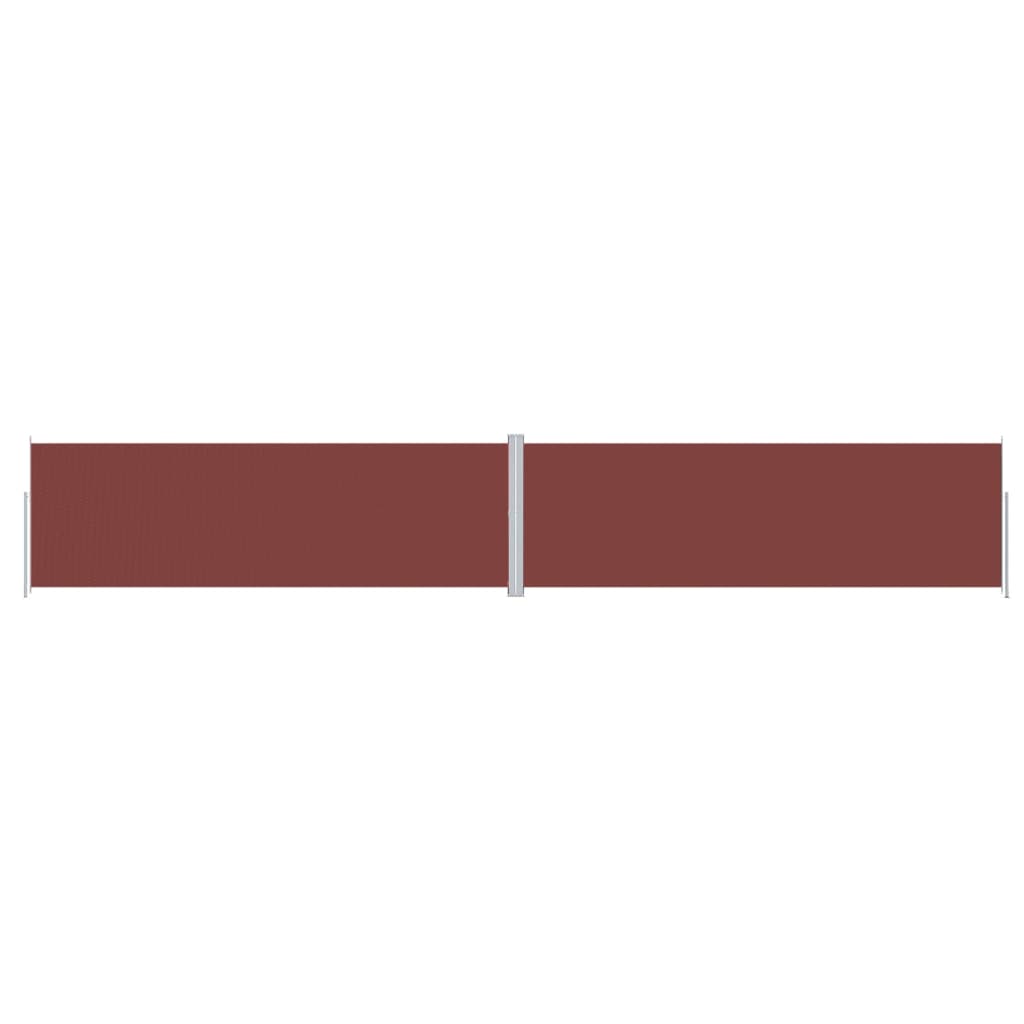 Uttrekkbar sidemarkise 200x1200 cm brun