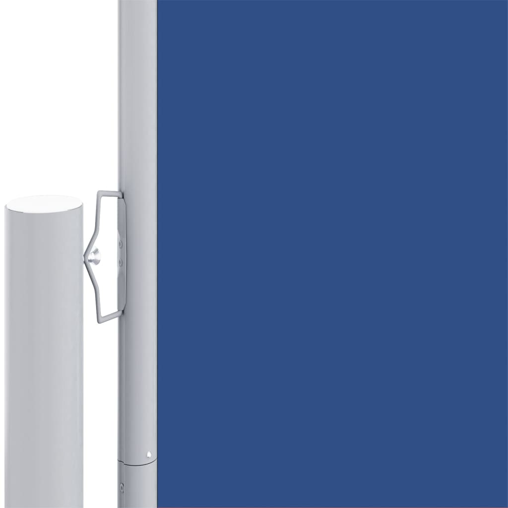 Uttrekkbar sidemarkise 200x1200 cm blå