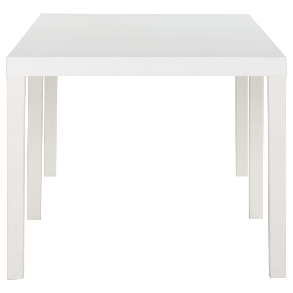 Hagebord 220x90x72 cm PP hvit