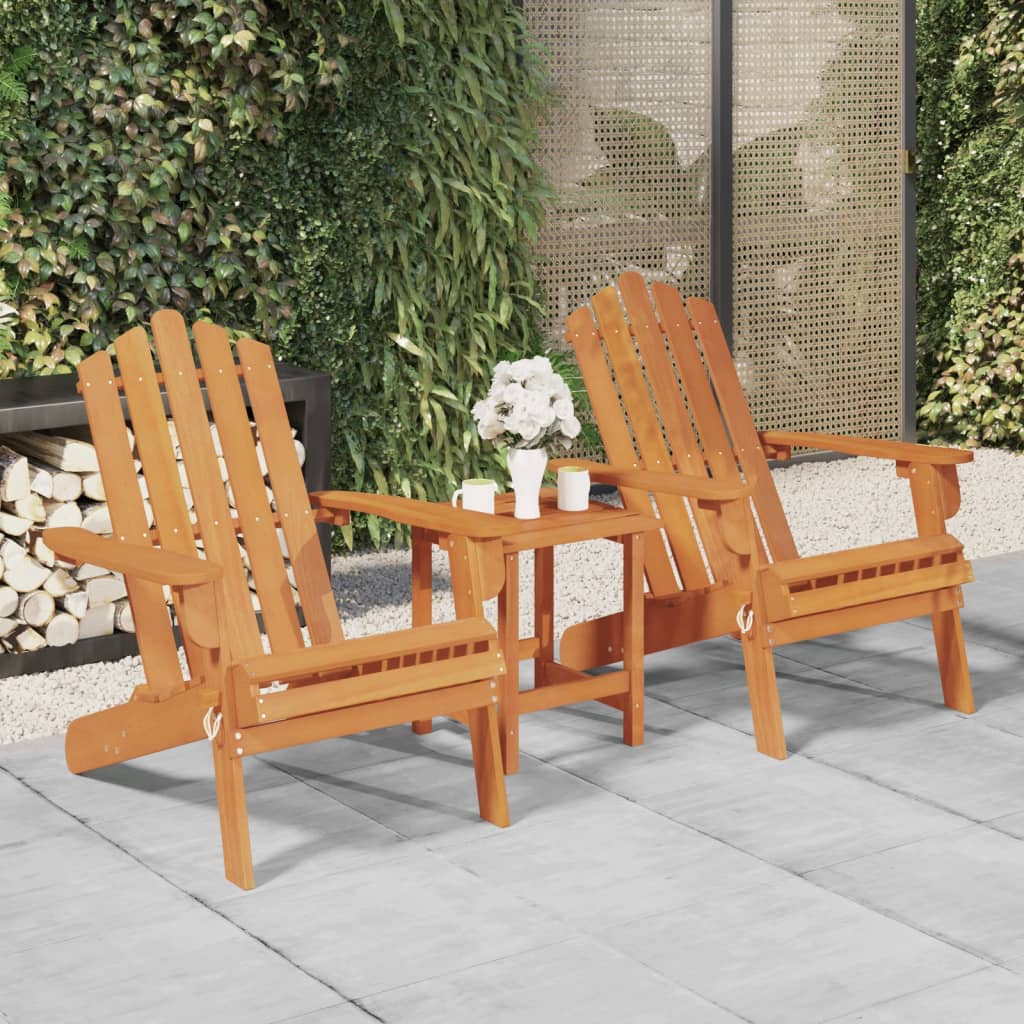 Adirondack-hagestoler 2 stk heltre akasie