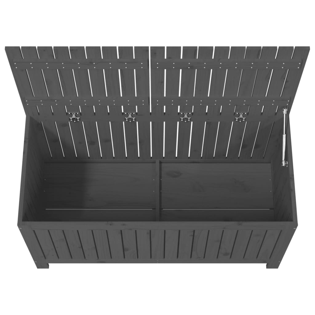 Putekasse grå 121x55x64 cm heltre furu