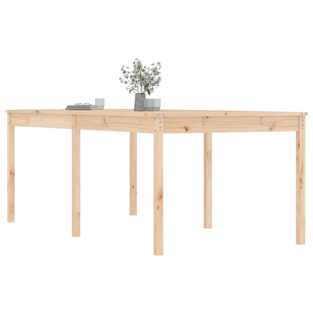 Hagebord 203,5x100x76 cm heltre furu