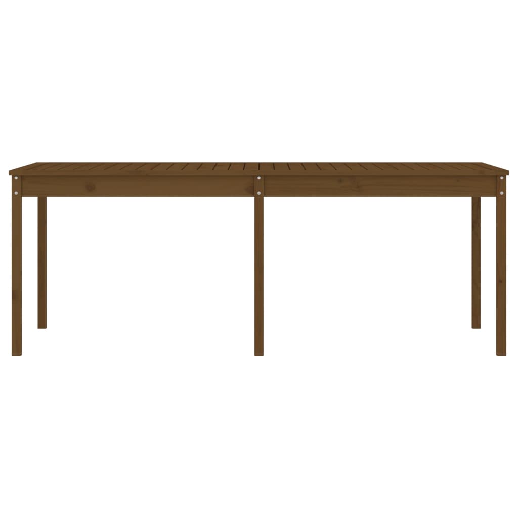 Hagebord honningbrun 203,5x100x76 cm heltre furu