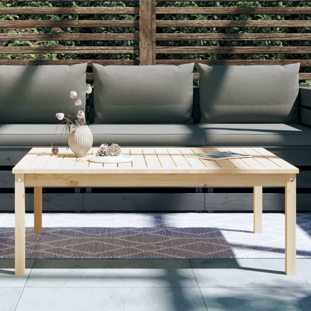 Hagebord 121x82,5x45 cm heltre furu