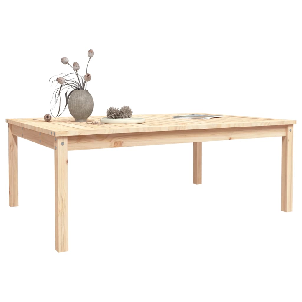 Hagebord 121x82,5x45 cm heltre furu
