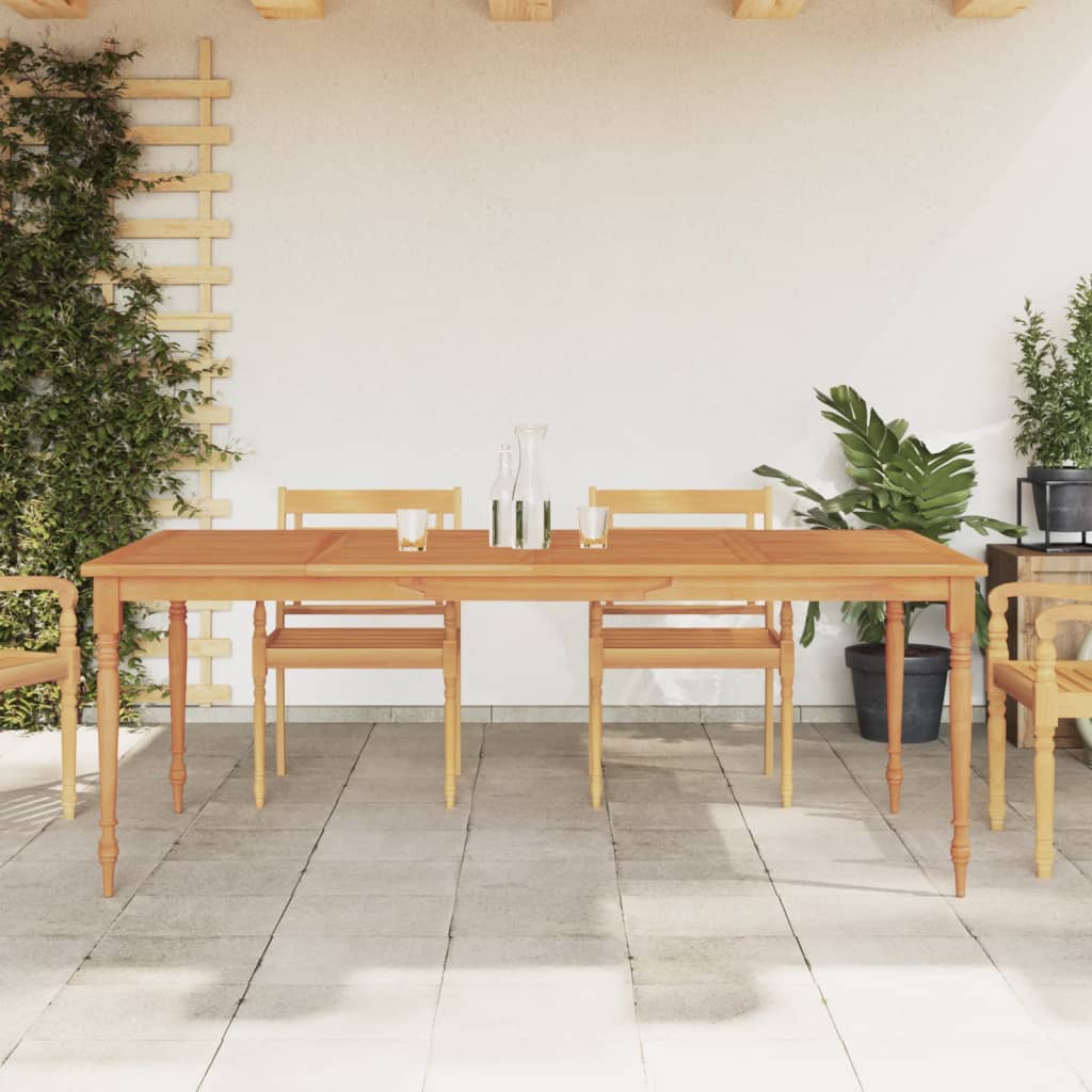 Bataviabord 200x100x75 cm heltre teak