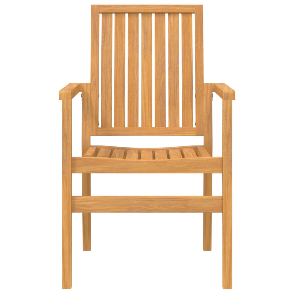 Stablebare hagestoler 4 stk 56,5x57,5x91 cm heltre teak