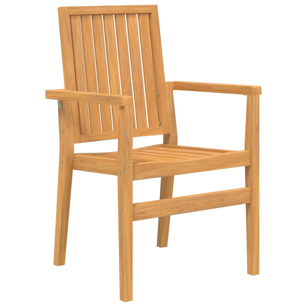 Stablebare hagestoler 6 stk 56,5x57,5x91 cm heltre teak