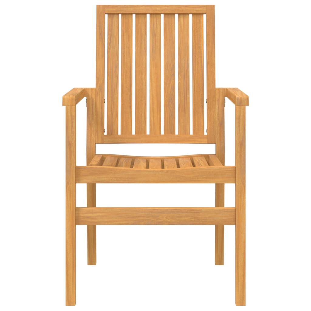 Stablebare hagestoler 6 stk 56,5x57,5x91 cm heltre teak