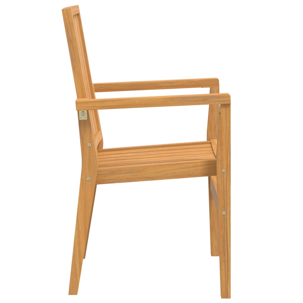 Stablebare hagestoler 6 stk 56,5x57,5x91 cm heltre teak