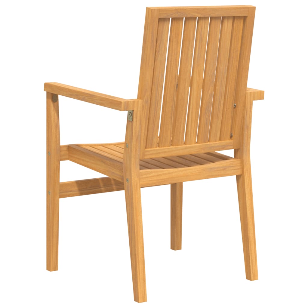Stablebare hagestoler 6 stk 56,5x57,5x91 cm heltre teak
