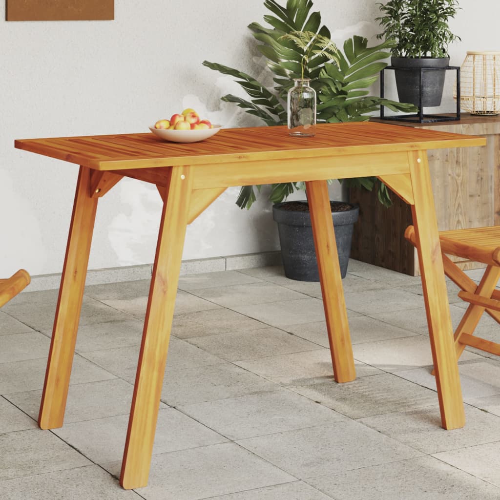 Utendørs spisebord 110x56x75 cm heltre akasie