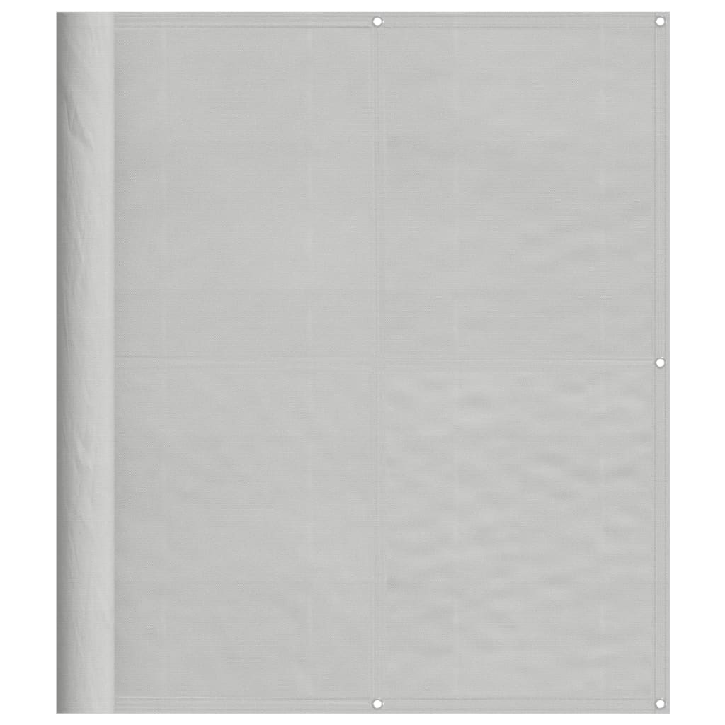Balkongskjerm lysegrå 120x400 cm 100% polyester oxford