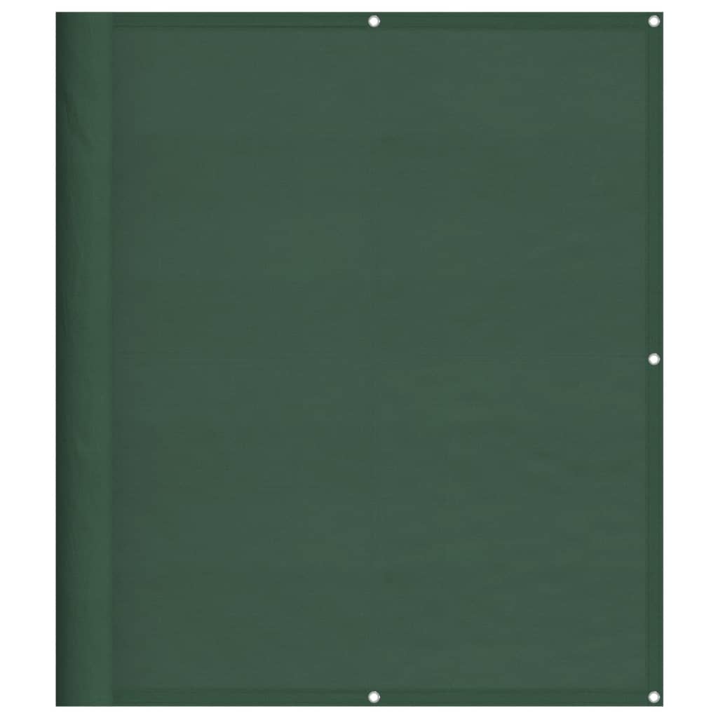 Balkongskjerm mørkegrønn 120x700 cm 100% polyester oxford